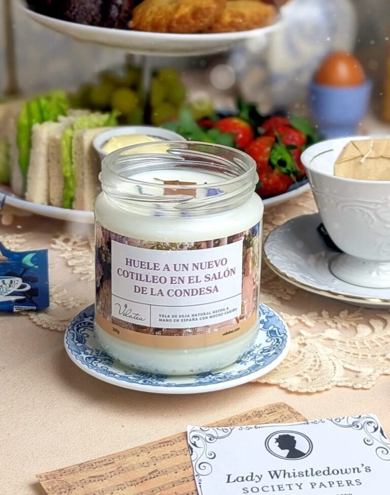 vela romántica de soja